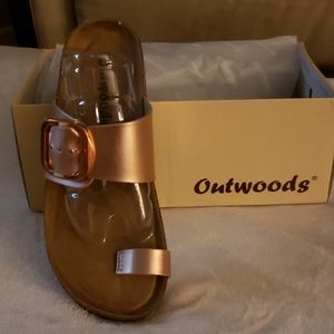 Outwoods Rose Gold Sandals